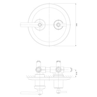 Omnires ARMANCE AM5237ORB vanová/sprchová podomítková baterie, starožitná měď