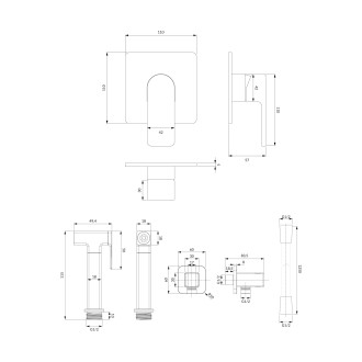 Omnires BARETTI SYSBABI1XCR Bidetový set, chrom