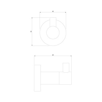 Omnires MODERN PROJECT MP60110NI Háček, nikl