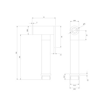 Omnires BIDETTA bidetová ruční sprcha, kartáčovaná, nikl BIDETTA2-RNI