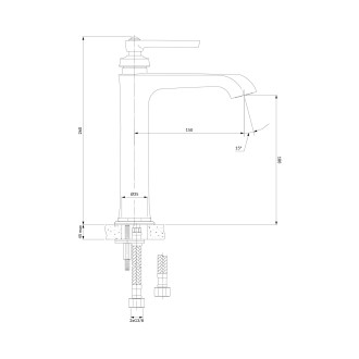 Omnires ARMANCE AM5212ORB umyvadlová baterie, starožitná měď