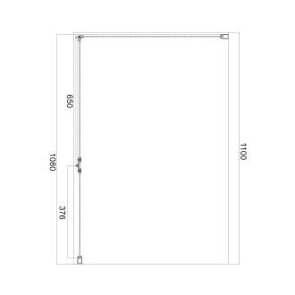 Omnires MANHATTAN ADC11X-ACRTR Sprchové dveře 110, chrom