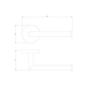 Omnires MODERN PROJECT MP60510CP Držák toaletního papíru, měď