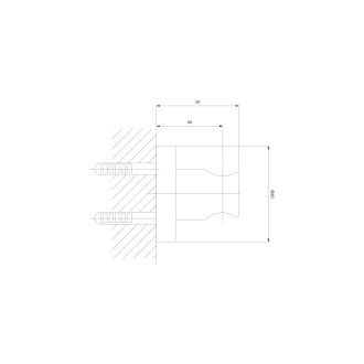 Omnires — bodový držák, měď lesk 8873ACP