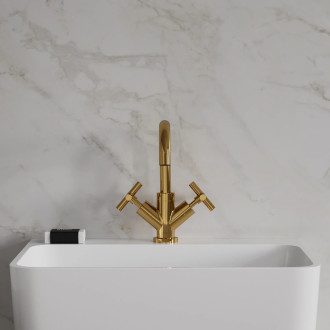 Omnires MODERN umyvadlová baterie s click-clack výpustí, zlatý lesk C301GL