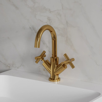 Omnires MODERN umyvadlová baterie s click-clack výpustí, zlatý lesk C301GL