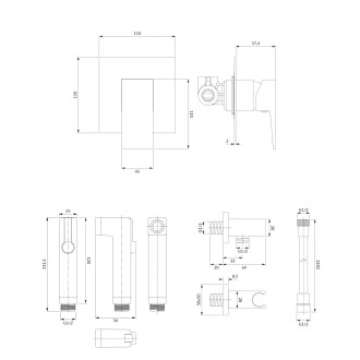 Omnires FRESH SYSFRBI1CR Bidetový set, chrom