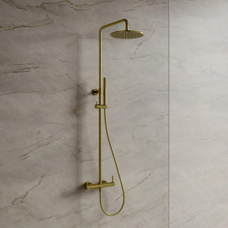 Omnires Y sprchový systém pro venkovní instalaci, kartáčovaná mosaz Y1244MBSB