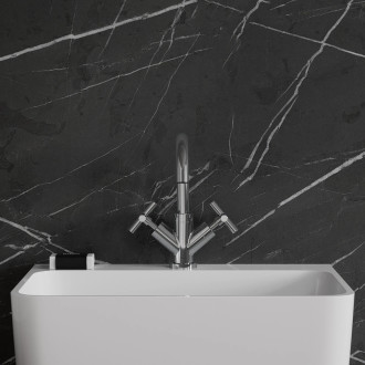 Omnires MODERN umyvadlová baterie s click-clack výpustí, chrom lesk C301CR