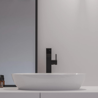 Omnires DARLING vysoká umyvadlová baterie, 33 cm, černý polomat DA5013BL