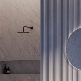 Omnires — nástěnné sprchové rameno, 40 cm, kartáčovaný antracit RA01C-KAT