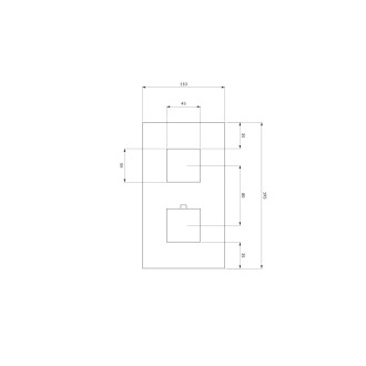 Omnires FRESH FR7136ROCR Podomítková termostatická vanová/sprchová baterie, chrom