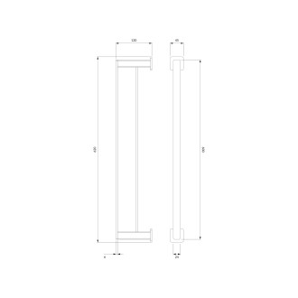 Omnires NELSON NL80226CR Držák na ručníky 62cm, chrom