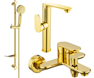 Vanová souprava Mexen Milo DF40, zlatá - 713153DF40-50