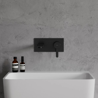 Omnires DARLING podomítková umyvadlová baterie, černý polomat DA5015BL