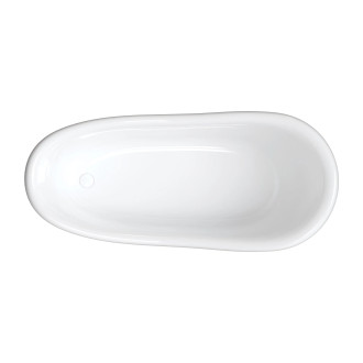 Omnires ATENA COMFORT M+ volně stojící vana, 168 x 76 cm, bílý/černý lesk ATENA168BCP