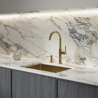 Omnires TULA TL6050BSB dřezová baterie, kartáčovaná mosaz