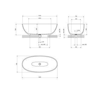 Omnires Shell M+ volně stojící vana, 160 × 75 cm písková béžová matná SHELLWWDB