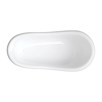 Omnires ATENA COMFORT M+ volně stojící vana, 175 x 82 cm, bílý/černý lesk ATENA174BCP