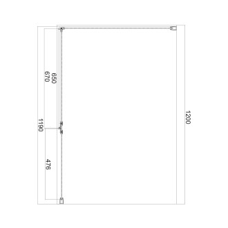 Omnires MANHATTAN ADC12X-ACRTR Sprchové dveře 120, chrom