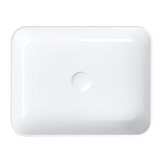 Omnires CORONA CORONA500BP Umyvadlo na desku, litý mramor 50x39, bílá