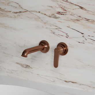 Omnires ART DECO podomítková umyvadlová baterie, kartáčovaná antická měď AD5115ORB