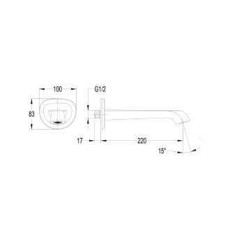 Omnires ARMANCE WDARMANCEORB Vanový výtok, starožitná měď