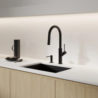 Omnires Modern Project dávkovač na desku, černá mat MP60723BL