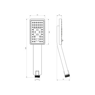 Omnires JIMJIM JIMJIM-RCR ruční sprcha, chrom