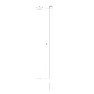 Omnires RENO RN42216CR Držák na ručníky 60cm, chrom