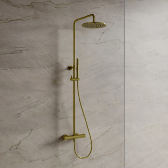 Omnires Y podomítkový termostatický sprchový systém, kartáčovaná mosaz Y1244SUBSB