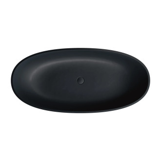 Omnires SHELL M+ SHELLWWBLV Vana volně stojící 160x75, litý mramor černá