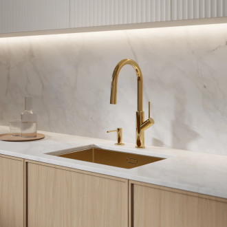 Omnires BEND BE6455GL Dřezová baterie, zlatá