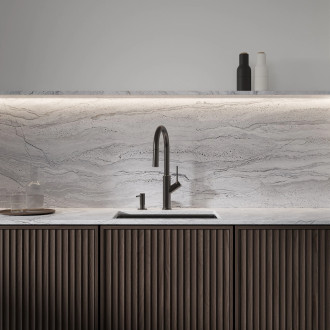 Omnires BEND BE6455GR Dřezová baterie, grafit