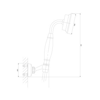 Omnires ARMANCE ARMANCE-PORB Ruční sprcha, starožitný bronz