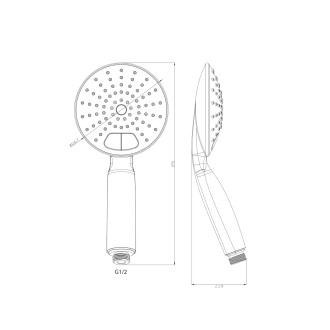 Omnires WAPAMA Sprchová hlavice, chrom WAPAMA-RCR