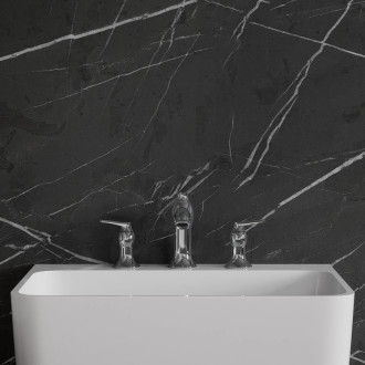 Omnires ART DECO tříotvorová umyvadlová baterie, chrom lesk AD5114CR