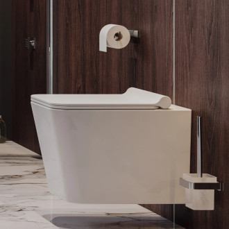 Omnires LUGANO LU30620CR Záchodová štětka, chrom