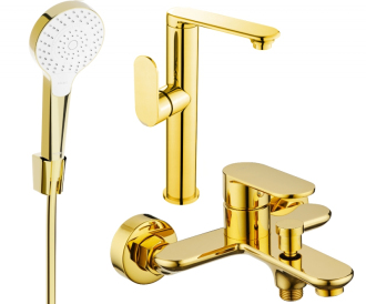 Vanová souprava Mexen Milo R05, zlatá - 713153R05-50
