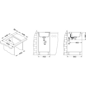 Dřez Alveus Niagara 20 černá 1122091
