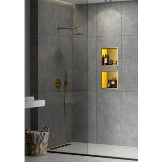 Vestavná polička SAT Aurum zlatá 33x33 cm SATAURN3030BG