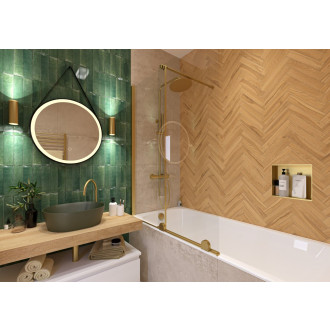 Vestavná polička SAT Aurum zlatá 33x33 cm SATAURN3030BG