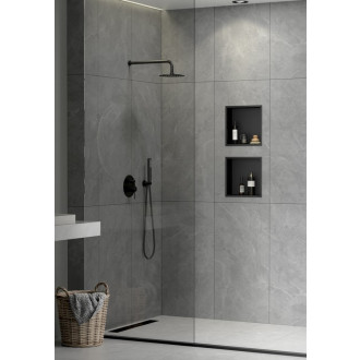 Vestavná polička SAT Aurum černá matná 33x33 cm SATAURN3030MB