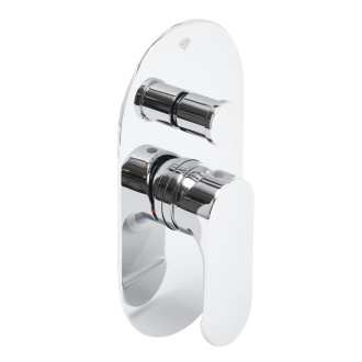 Sprchová a vanová baterie SAT Fusion včetně podomítkového tělesa chrom SATBSFU215CP