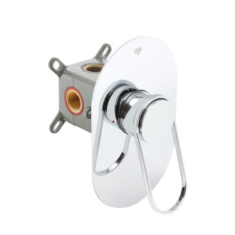 Sprchová baterie SAT Fusion včetně podomítkového tělesa chrom SATBSFU210KPN