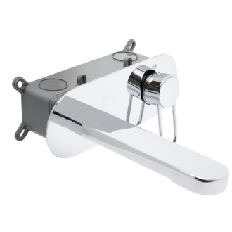 Umyvadlová baterie SAT Fusion včetně podomítkového tělesa chrom SATBSFU101KPU