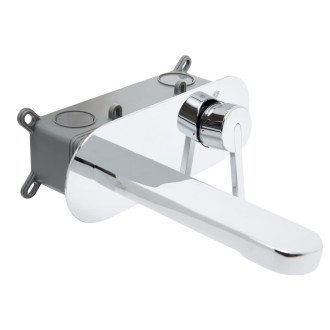 Umyvadlová baterie SAT Fusion včetně podomítkového tělesa chrom SATBSFU101TCH