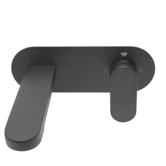 Umyvadlová baterie SAT Fusion včetně podomítkového tělesa matná černá SATBSFU101CPC