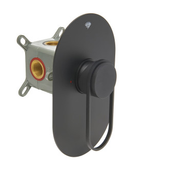 Sprchová baterie SAT Fusion včetně podomítkového tělesa matná černá SATBSFU210KPCC