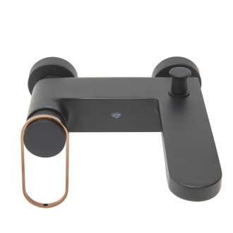 Vanová baterie SAT Fusion bez sprchového setu 150 mm černá/bronz SATBSFU222CPCBR